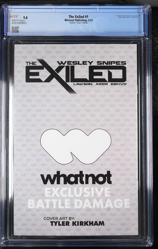 THE EXILED #1 - TYLER KIRKHAM BATTLE DAMAGE VIRGIN VARIANT CGC 9.8