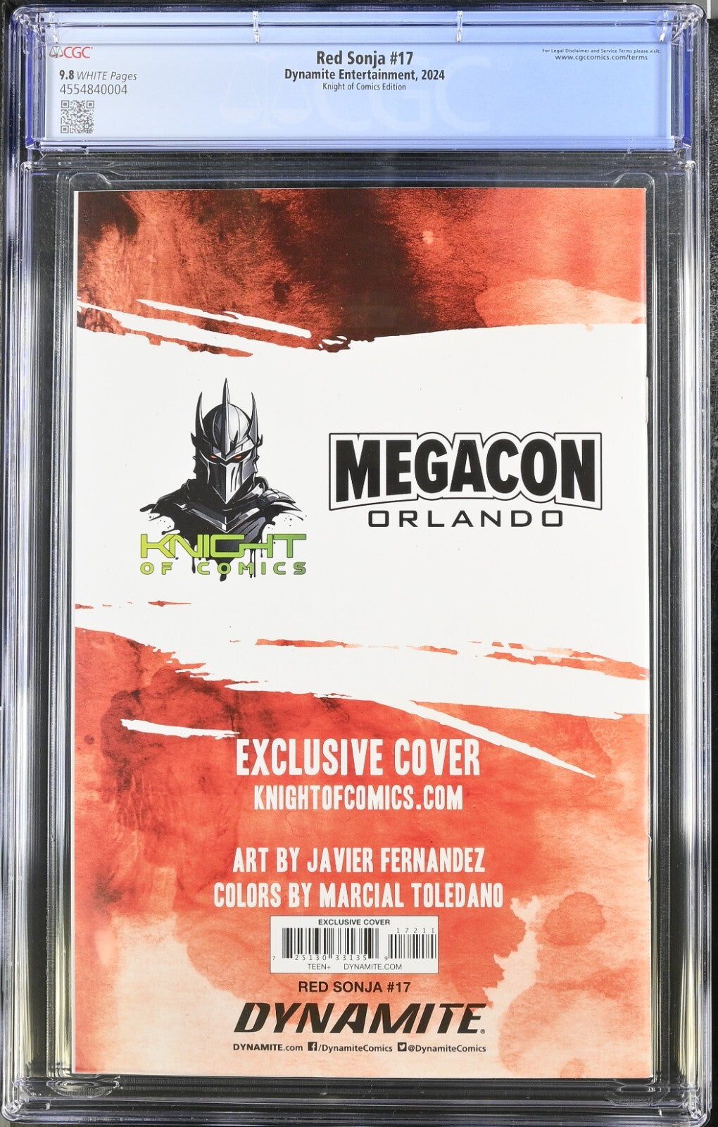 RED SONJA #17 - JAVIER FERNANDEZ MEGACON EXCLUSIVE 2025 AKIRA HOMAGE CGC 9.8