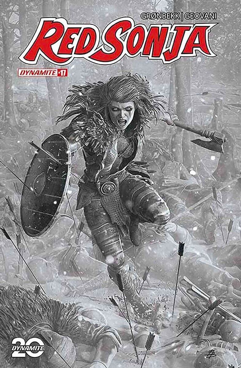 RED SONJA #17 - BARENDS TRADE VARIANT EXCLUSIVE B&W INCENTIVE 1:7 RATIO NM+