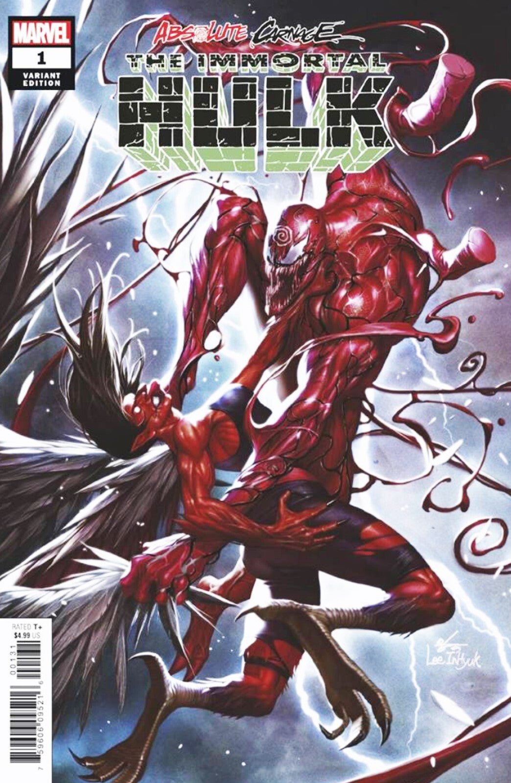 ABSOLUTE CARNAGE: IMMORTAL HULK #1 - INHYUK LEE TRADE VARIANT 🔑 KEY 1:100