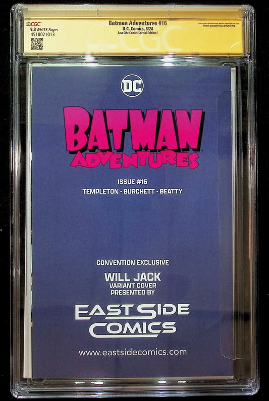 BATMAN ADVENTURES #16 - WILL JACK NYCC 2024 MASKED VARIANT HARLEY SIGNED CGC 9.8