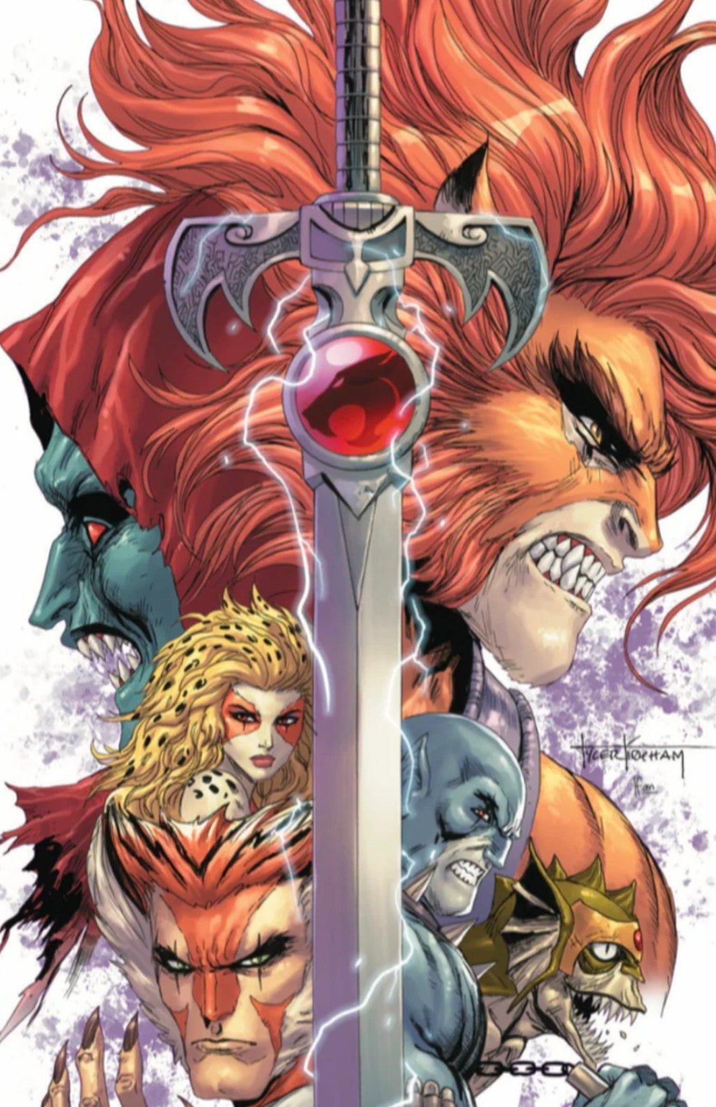 THUNDERCATS # 6 - TYLER KIRKHAM WHITE VIRGIN VARIANT SDCC 2024 EXCLUSIVE NM+
