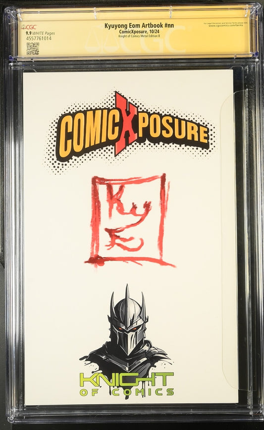 KYUYONG EOM ARTBOOK #1 - BEETLEJUICE MEGACON 2025 METAL B SKETCH SIGNED CGC 9.9