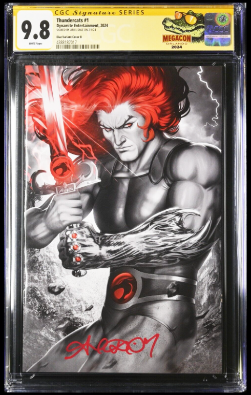 THUNDERCATS #1 - ARIEL DIAZ VIRGIN B VARIANT MEGACON +COA LTD 500 CGC 9.8