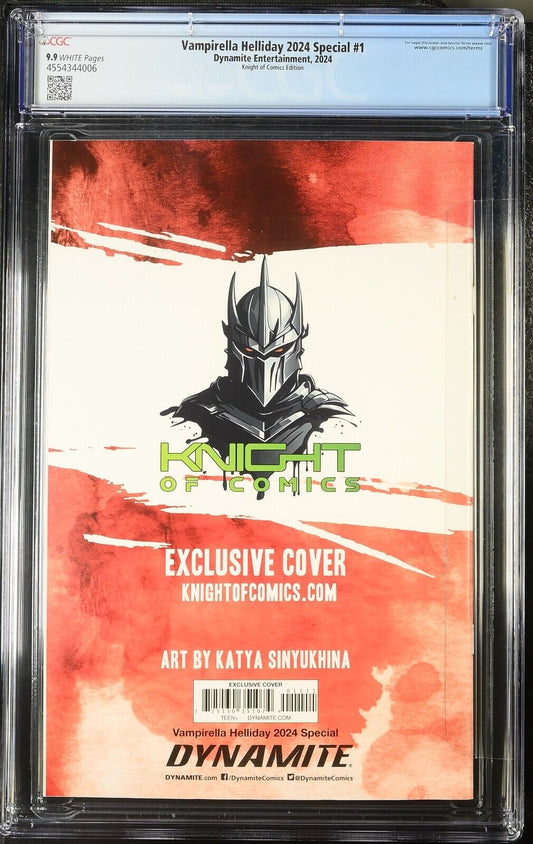 VAMPIRELLA HELLIDAY 2024 SPECIAL #1 - KATYA SINYUKHINA VIRGIN VARIANT CGC 9.9