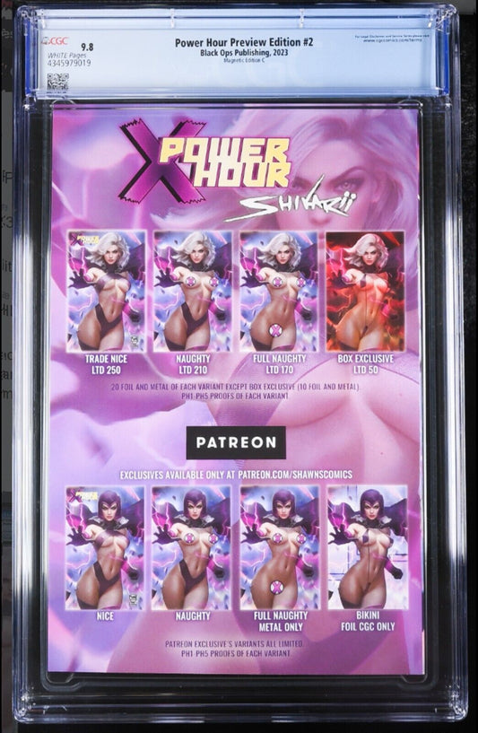 POWER HOUR PREVIEW EDITION #2 - SHIKARII VIRGIN MAGNETIC EDITION C CGC 9.8