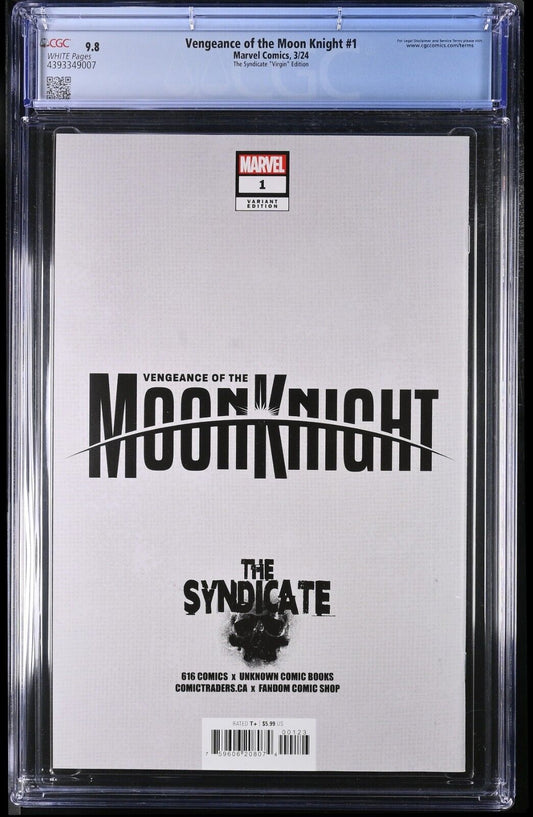 VENGANCE OF THE MOON KNIGHT #1 BJORN BARENDS VIRGIN VARIANT LTD 600 +COA CGC 9.8