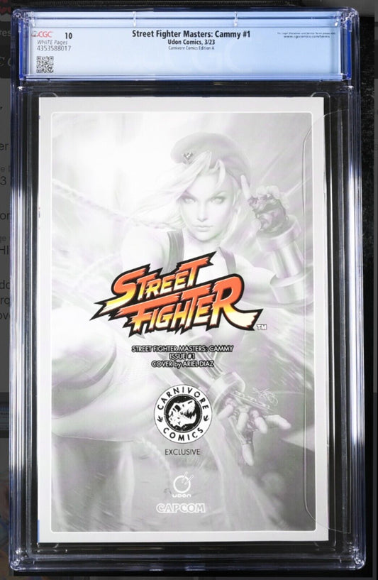 STREET FIGHTER MASTERS CAMMY #1 - ARIEL DIAZ VIRGIN +COA LTD 500 CGC 10 GEM/MINT