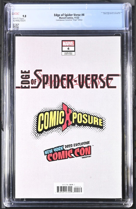 EDGE OF SPIDER-VERSE #4 - PEACH MOMOKO VIRGIN VARIANT 🔑KEY NYCC 2022 CGC 9.8