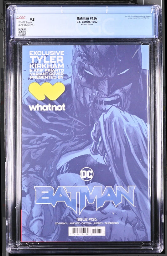 BATMAN #126 - TYLER KIRKHAM BATTLE DAMAGE TRADE VARIANT 🔑KEY DC CGC 9.8 NM/M