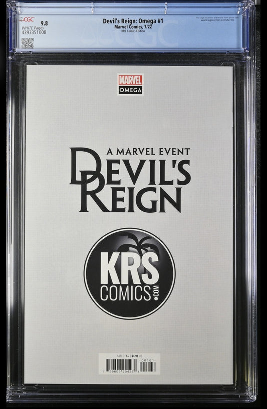 DEVIL'S REIGN: OMEGA #1 - INHYUK LEE VIRGIN VARIANT LTD 100 +COA CGC 9.8