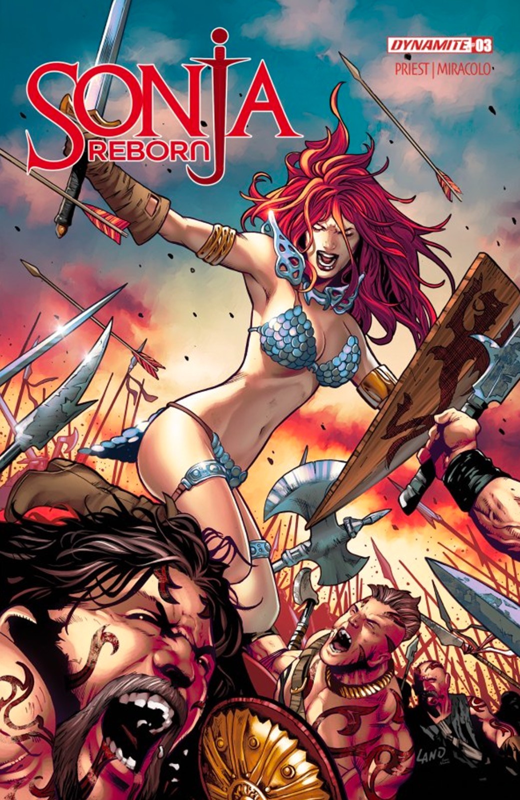 SONJA REBORN #3 - GREG LAND TRADE VARIANT