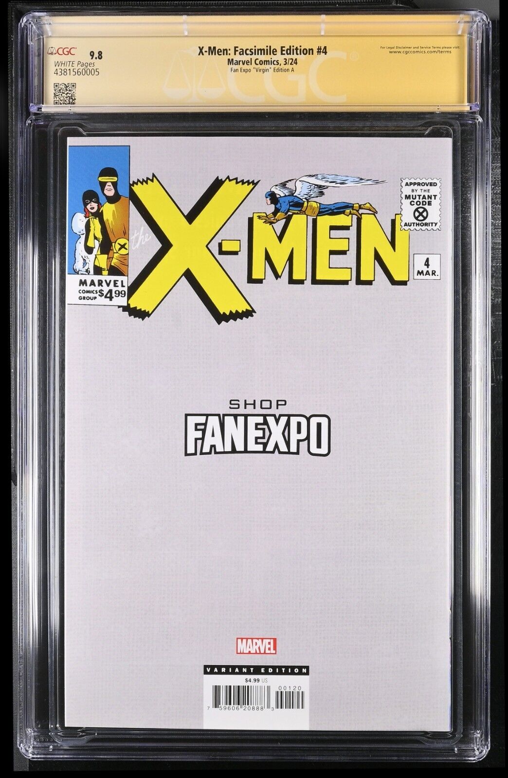 X-MEN FACSIMILE EDITION #4 - ARTGERM VIRGIN FAN EXPO EDITION A SIGNED CGC 9.8