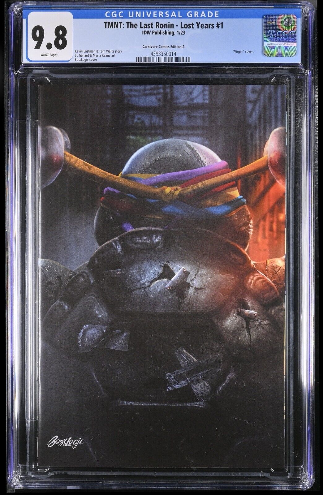 TMNT: THE LAST RONIN LOST YEARS #1 - BOSSLOGIC VIRGIN A LTD 1984 CGC 9.8