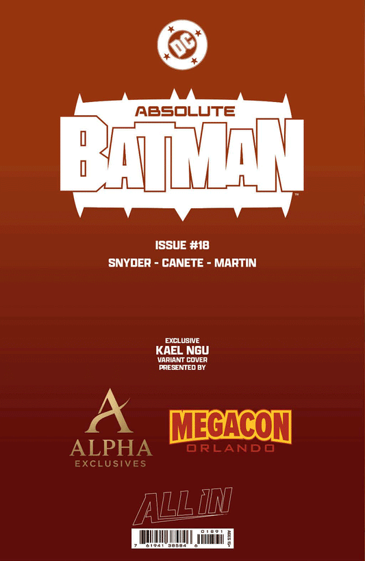 ABSOLUTE BATMAN #18 - KAEL NGU VIRGIN VARIANT