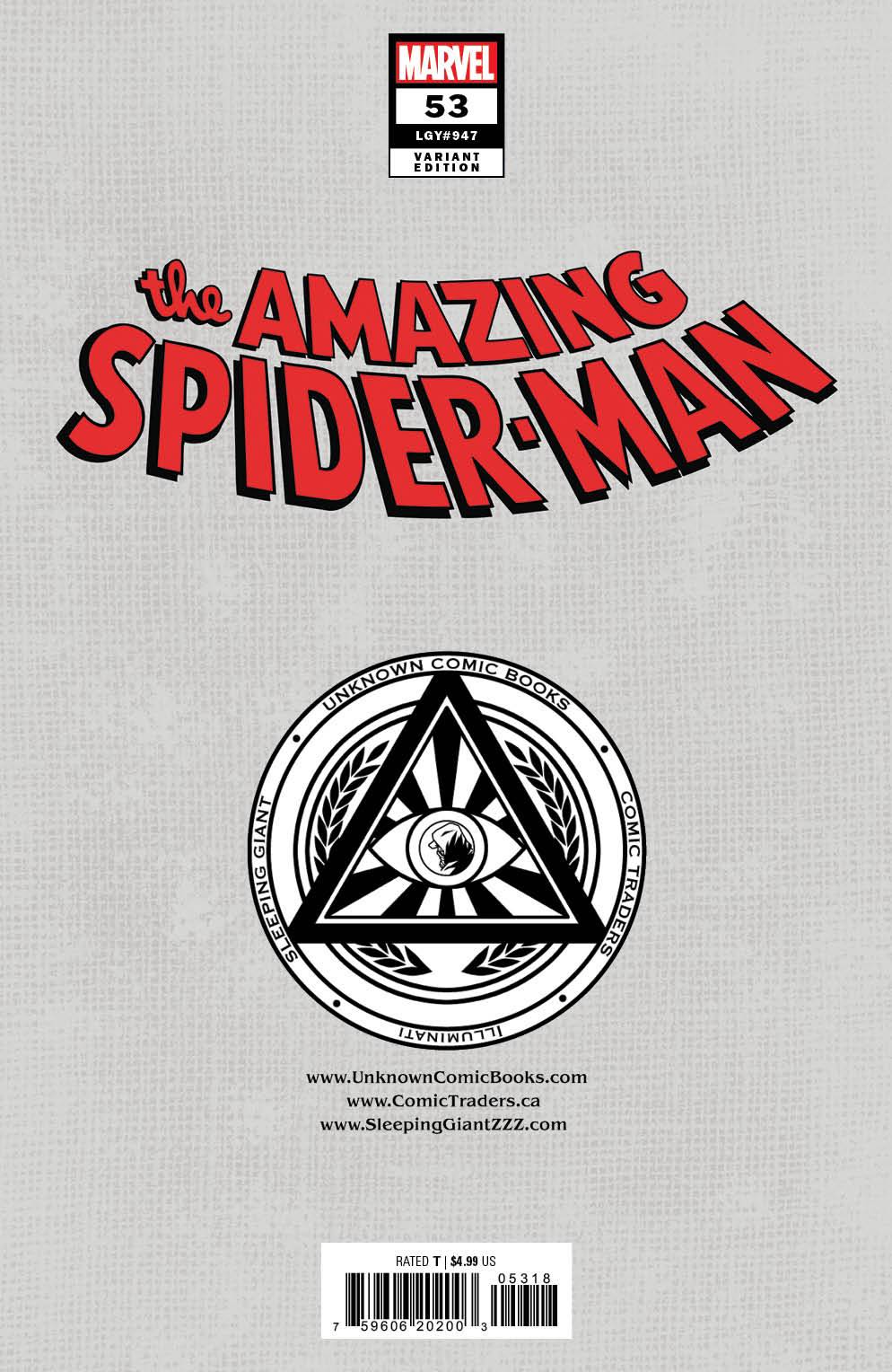 Amazing Spider-Man #53 Unknown Comics Derrick Chew Exclusive Var (07/10/2024)