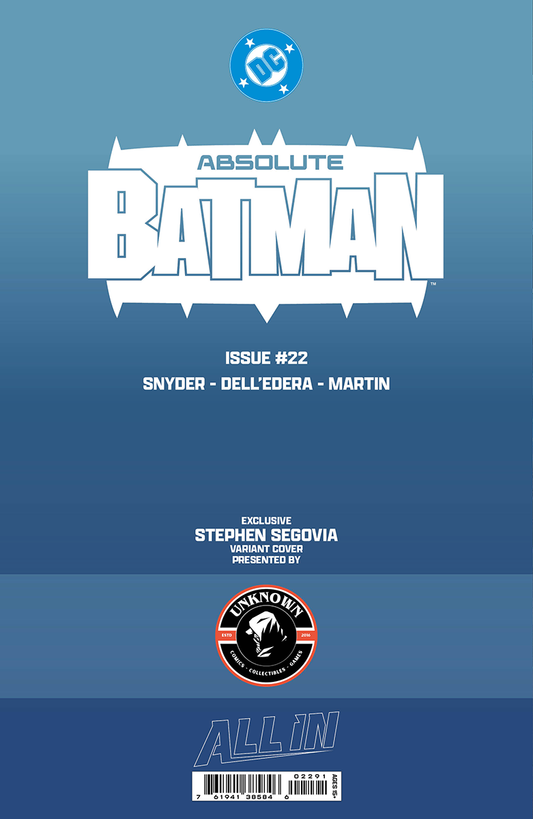 ABSOLUTE BATMAN #22 STEPHEN SEGOVIA EXCLUSIVE VAR (07/08/2026)