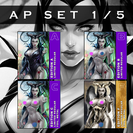 WAIFU CHRONICLES #1 - AMETHYST WITCH COSPLAY by Katya Sinyukhina AP COVERS LTD TO 5 (with Customized Comic Book Stor-Folio)