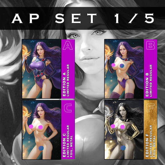 WAIFU CHRONICLES #1 - TWILIGHT DEMON COSPLAY by Nathan Lorenzana Connecting Cover AP COVERS LTD TO 5 (with Customized Comic Book Stor-Folio)