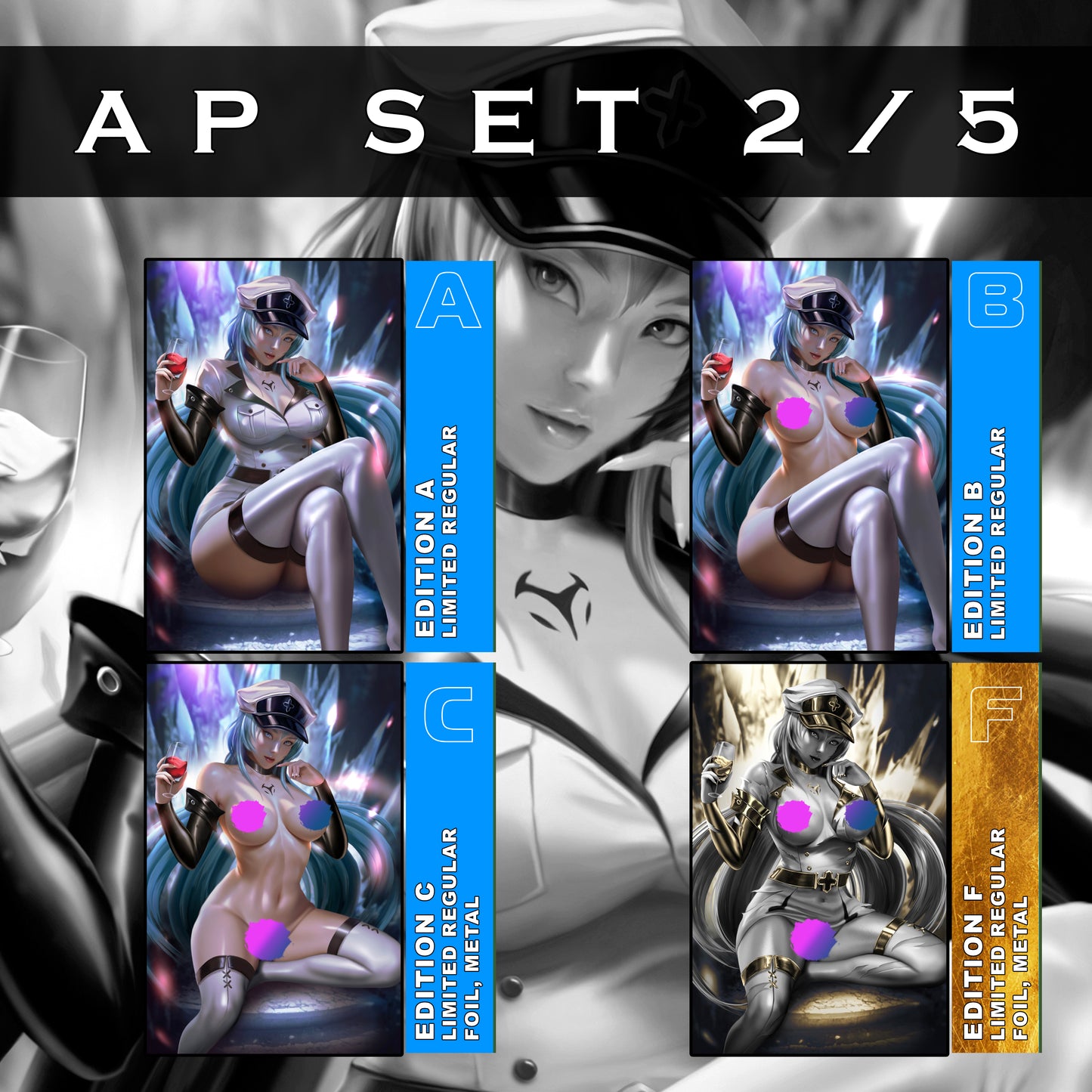 WAIFU CHRONICLES #1 - FROZEN GENERAL COSPLAY by Shyguyz AP COVERS LTD TO 5 (with Customized Comic Book Stor-Folio)