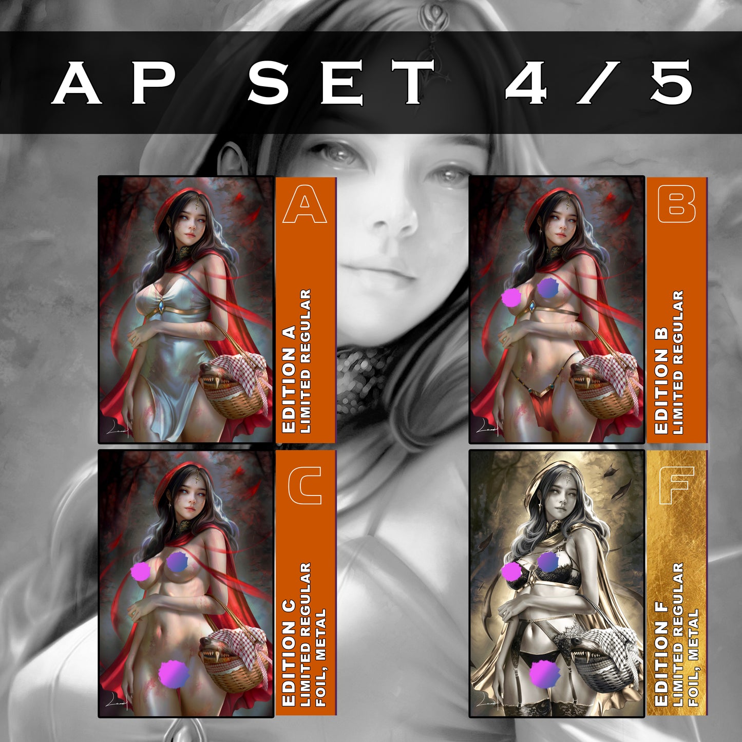 WAIFU CHRONICLES #1 - RED HORROR COSPLAY by Shyguyz AP COVERS LTD TO 5 (with Customized Comic Book Stor-Folio)