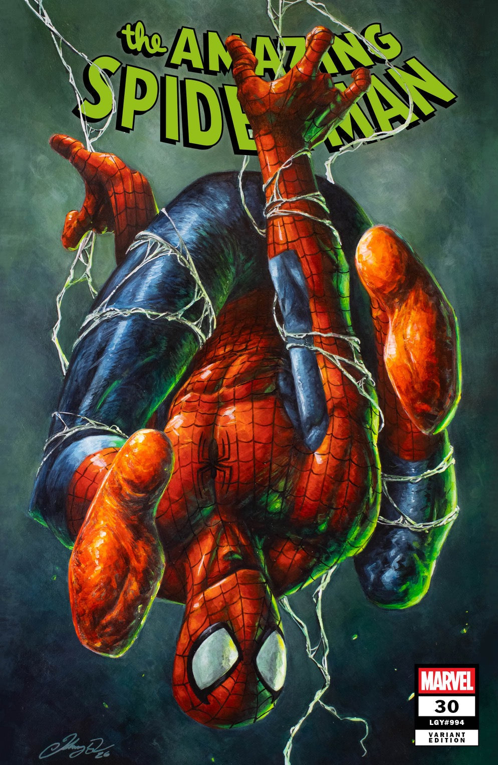 The Amazing Spiderman #30 JOHNNY DESJARDINS HeroesCon Exclusive TRADE DRESS