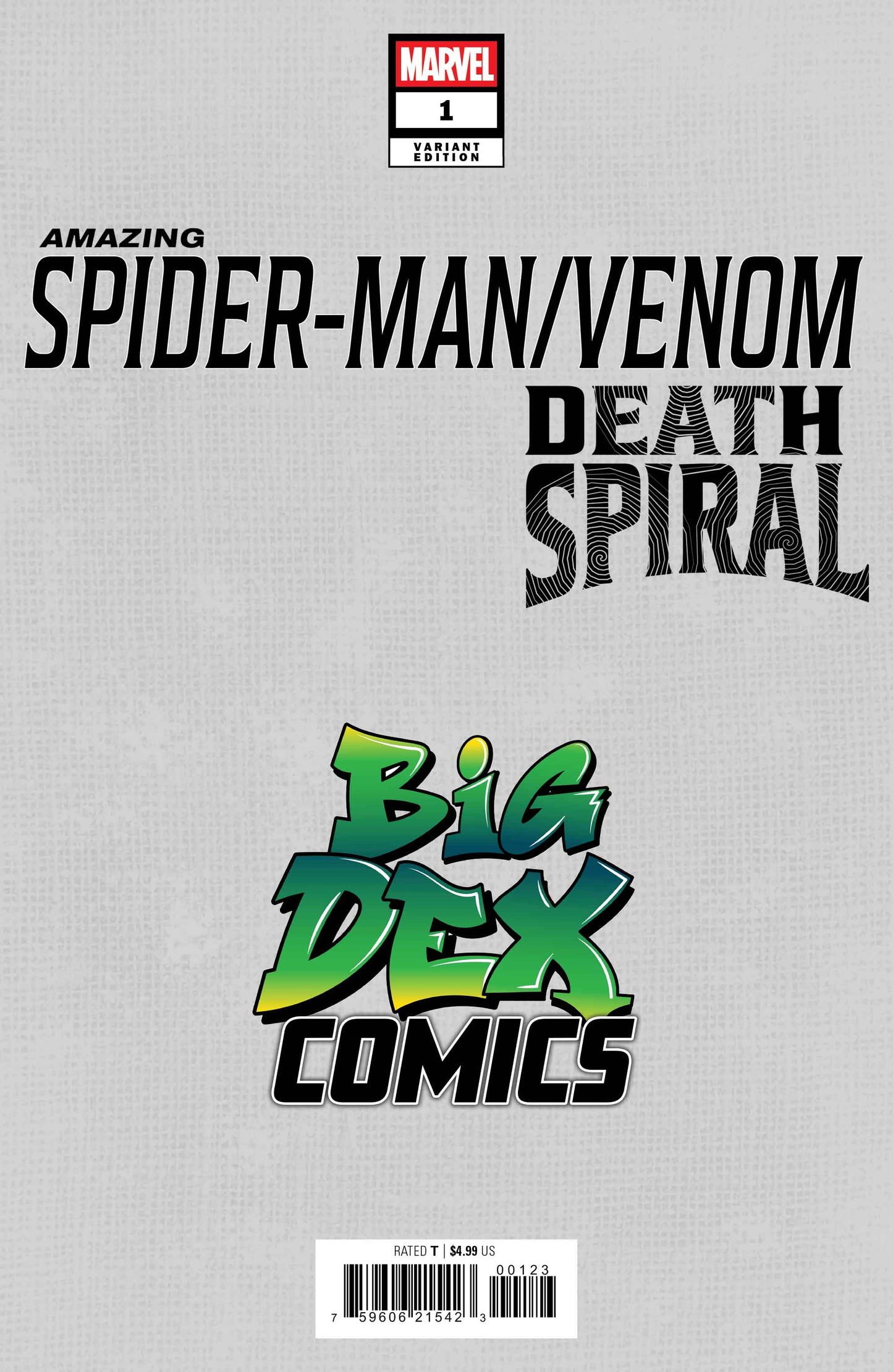 AMAZING SPIDER-MAN/VENOM DEATH SPIRAL #1 - LUCIO PARRILLO TRADE & VIRGIN VARIANT BUNDLE SET