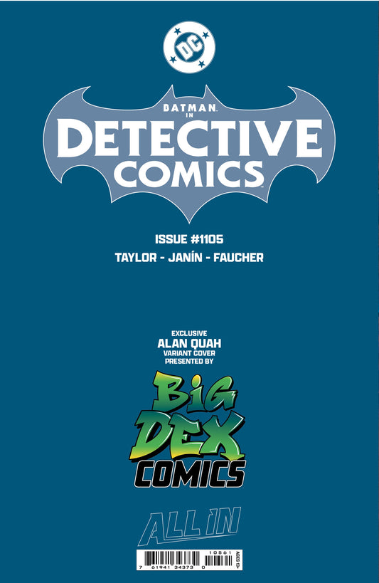 BATMAN DETECTIVE COMICS #1105 - ALAN QUAH VIRGIN VARIANT