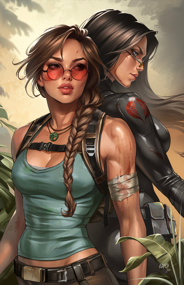 G.I. JOE: A REAL AMERICAN HERO / TOMB RAIDER #1 - KATYA SINYUKHINA MATTE FOIL KNIGHT OF COMICS NYCC 2026 EXCLUSIVE LTD 750 - Preorder