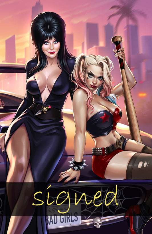 HARLEY QUINN X ELVIRA #1 - KATYA SINYUKHINA COVER A NYCC 2025 EXCLUSIVE