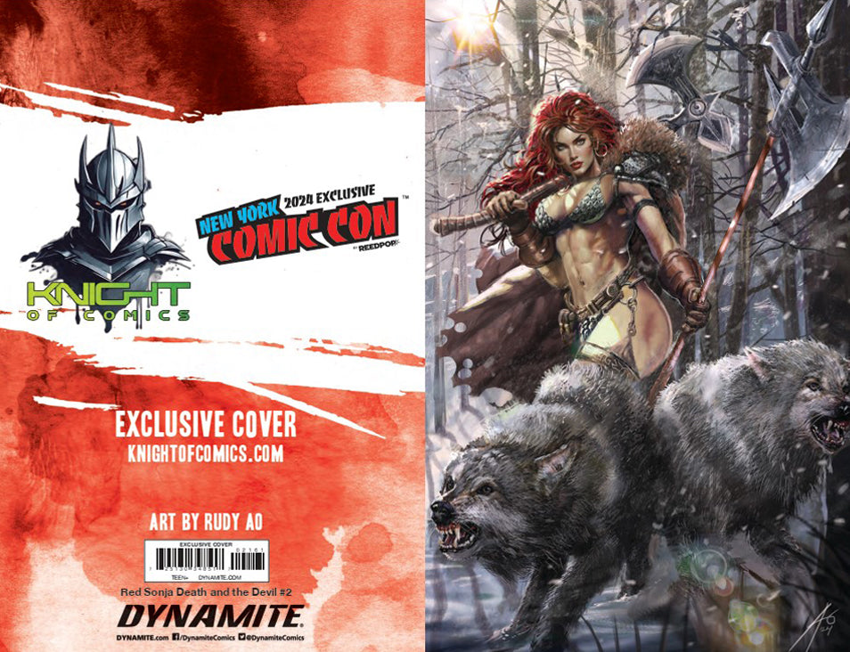RED SONJA: DEATH AND THE DEVIL #2 - RUDY AO VIRGIN NYCC 2024 EXCLUSIVE COVER A