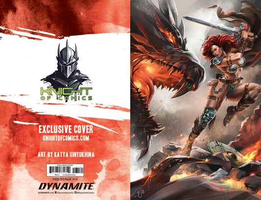 RED SONJA #16 - KATYA SINYUKHINA VIRGIN VARIANT EXCLUSIVE COVER A