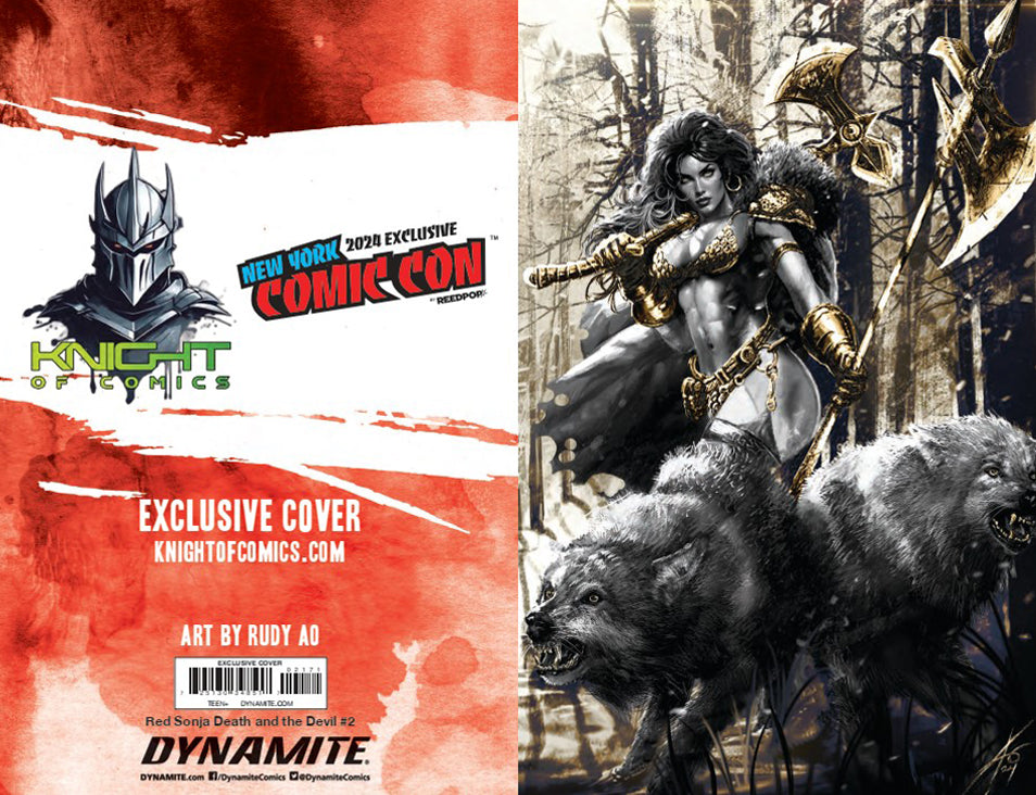RED SONJA: DEATH AND THE DEVIL #2 - RUDY AO VIRGIN NYCC 2024 EXCLUSIVE COVER B