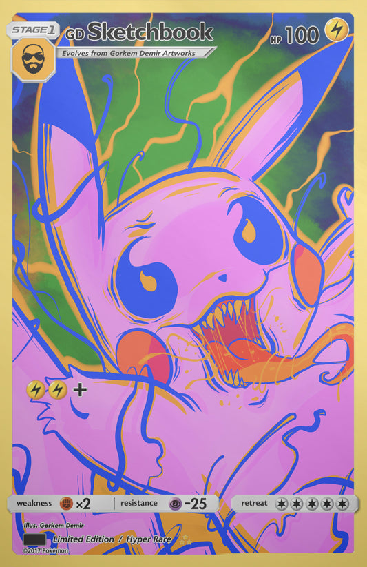 GORKEM DEMIR SKETCHBOOK - PIKAMIZED HOLOFOIL VARIANT NYCC 2025 EXCLUSIVE