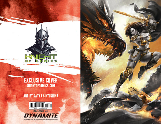 RED SONJA #16 - KATYA SINYUKHINA VIRGIN VARIANT EXCLUSIVE COVER B