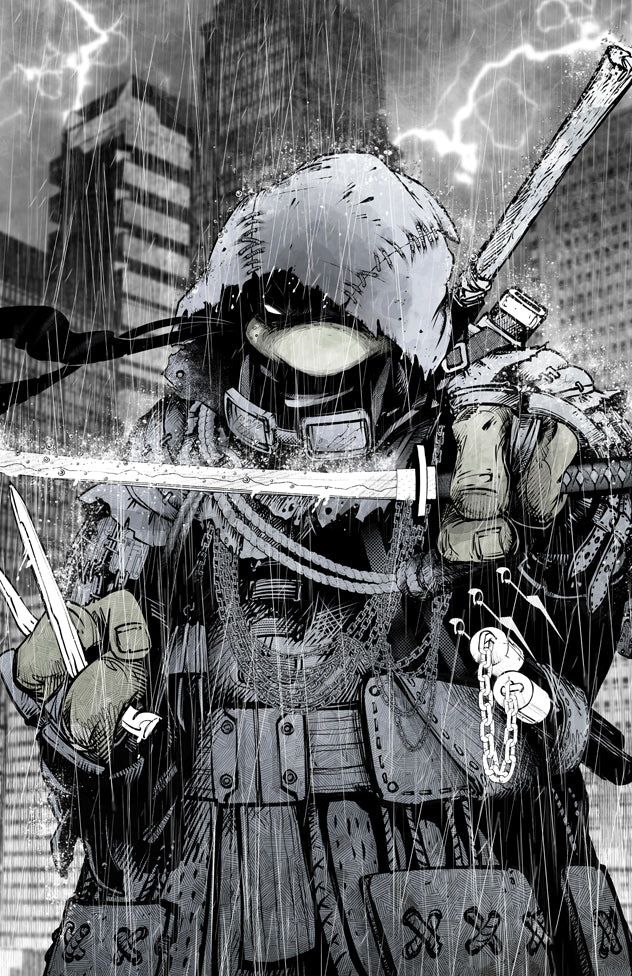 TMNT THE LAST RONIN TRAINING DAY #1 - STAN YAK COVER B VIRGIN B&W VARIANT KNIGHT OF COMICS NYCC 2026 EXCLUSIVE LTD 600 - Preorder