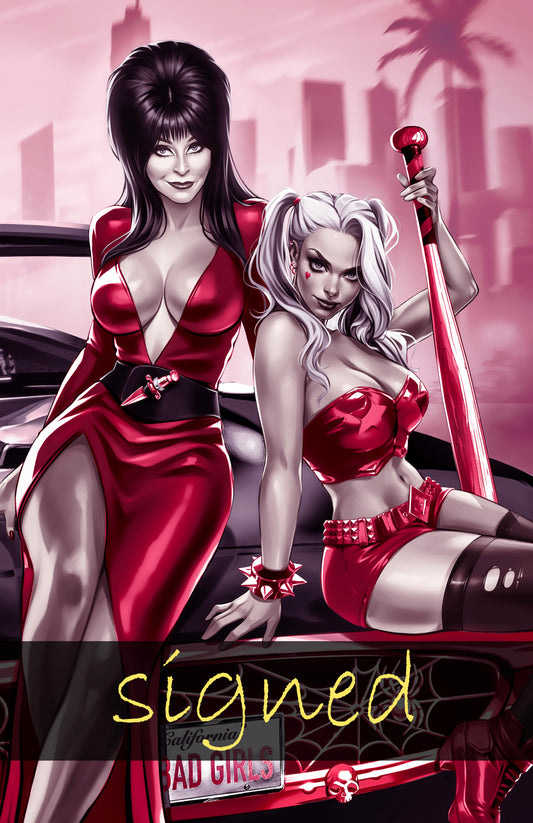 HARLEY QUINN X ELVIRA #1 - KATYA SINYUKHINA COVER C NYCC 2025 EXCLUSIVE