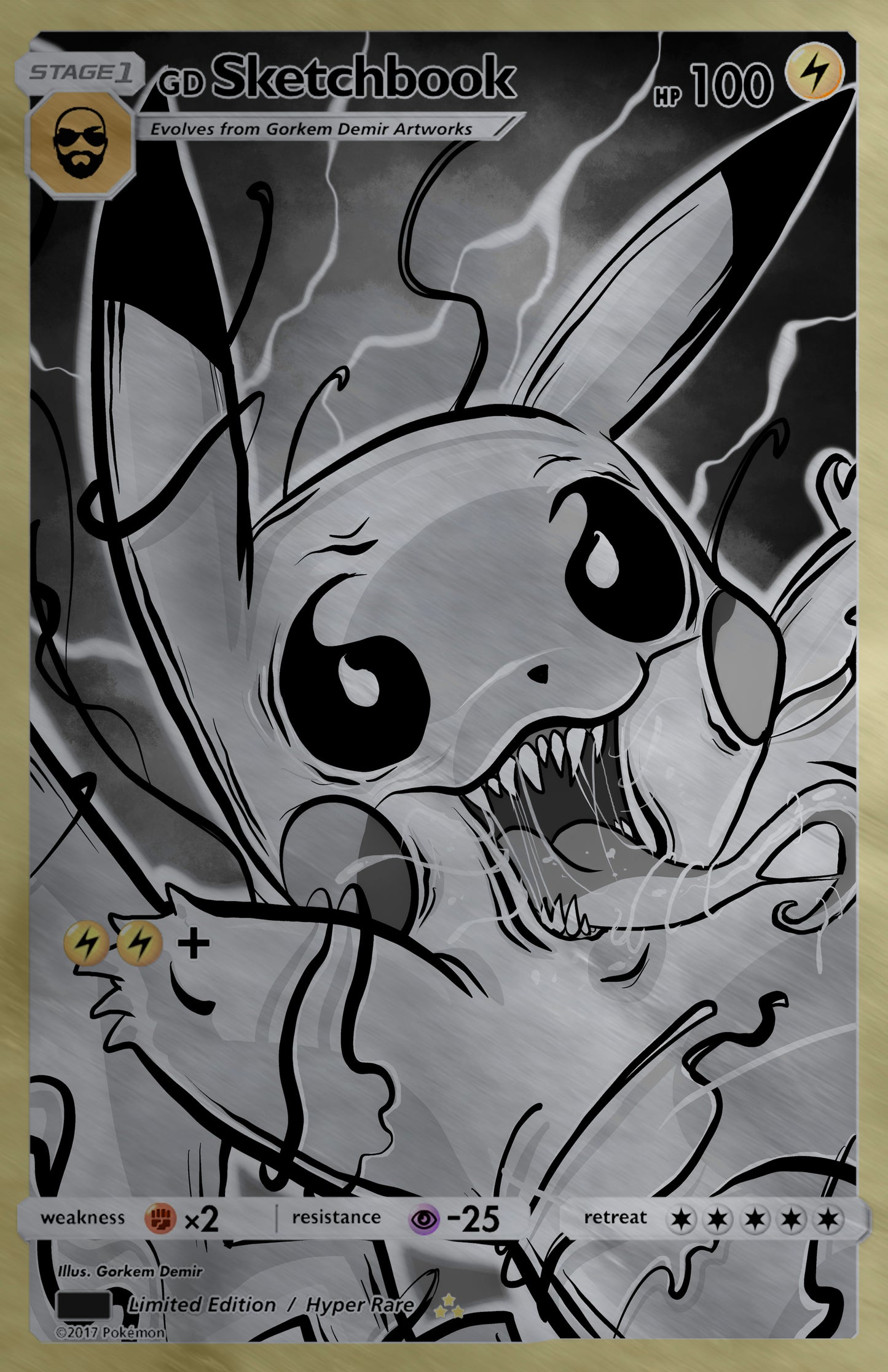GORKEM DEMIR SKETCHBOOK - PIKAMIZED METAL VARIANT NYCC 2025 EXCLUSIVE - Preorder