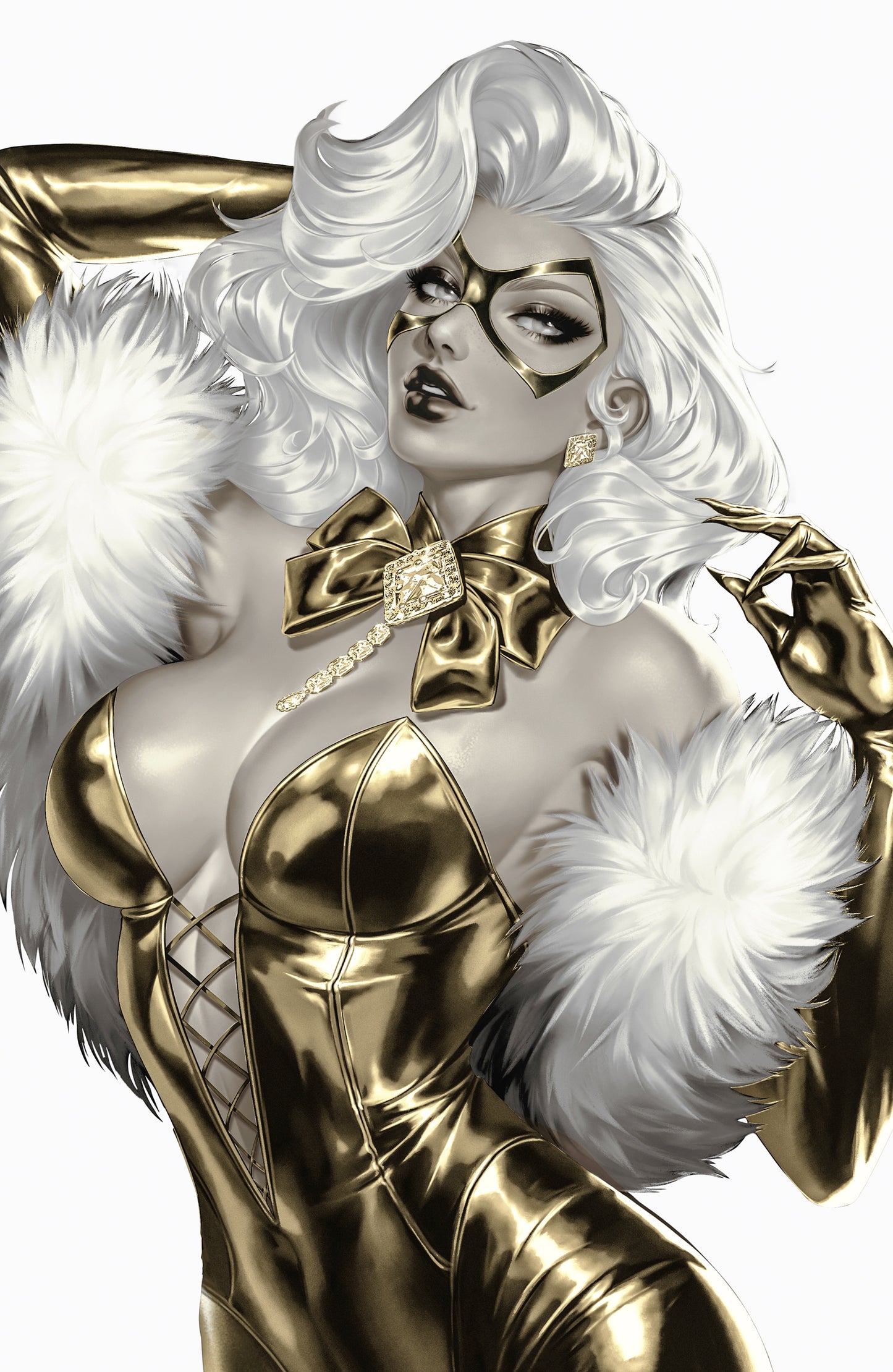 WAIFU CHRONICLES #1 - FELINE GALA COSPLAY - METAL - by Fadime Yildirim +(CRYSTAL CLEAR BOARD)