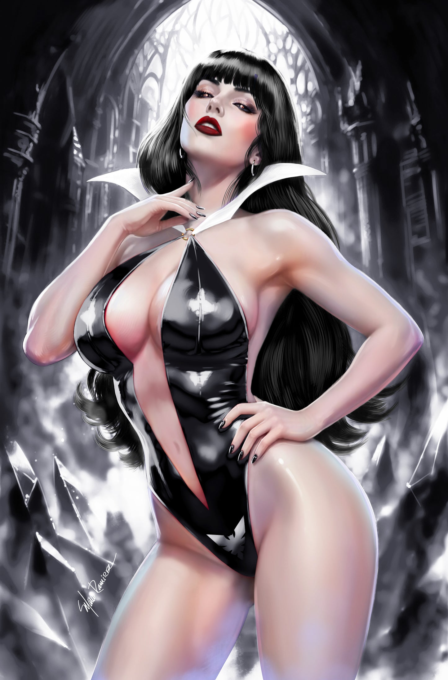VAMPIRELLA #1 - MANUEL RAMIREZ COVER D VIRGIN VARIANT KNIGHT OF COMICS EXCLUSIVE LTD 50
