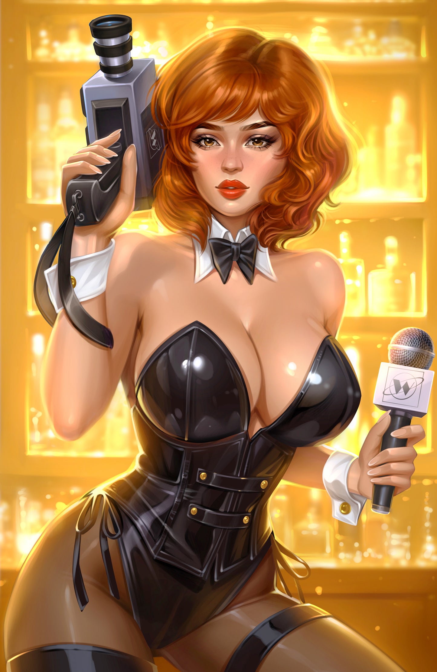 WAIFU CHRONICLES #1 - BREAKING NEWS COSPLAY by Pilnikova Art - PREORDER +(CRYSTAL CLEAR BOARD)