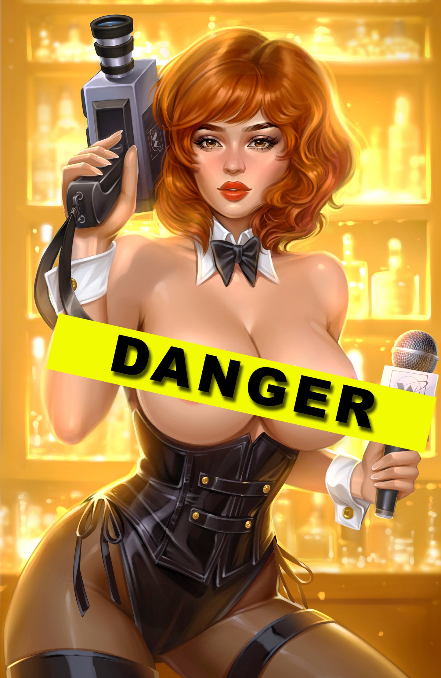 WAIFU CHRONICLES #1 - BREAKING NEWS COSPLAY by Pilnikova Art - PREORDER +(CRYSTAL CLEAR BOARD)