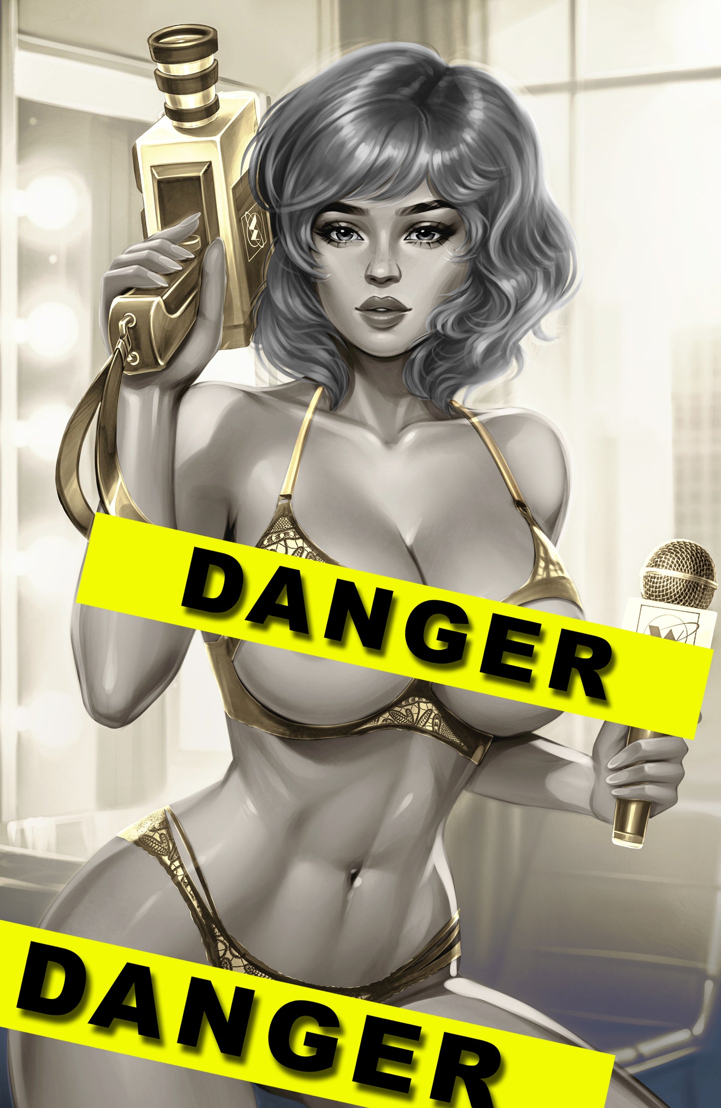 WAIFU CHRONICLES #1 - BREAKING NEWS COSPLAY by Pilnikova Art - PREORDER +(CRYSTAL CLEAR BOARD)