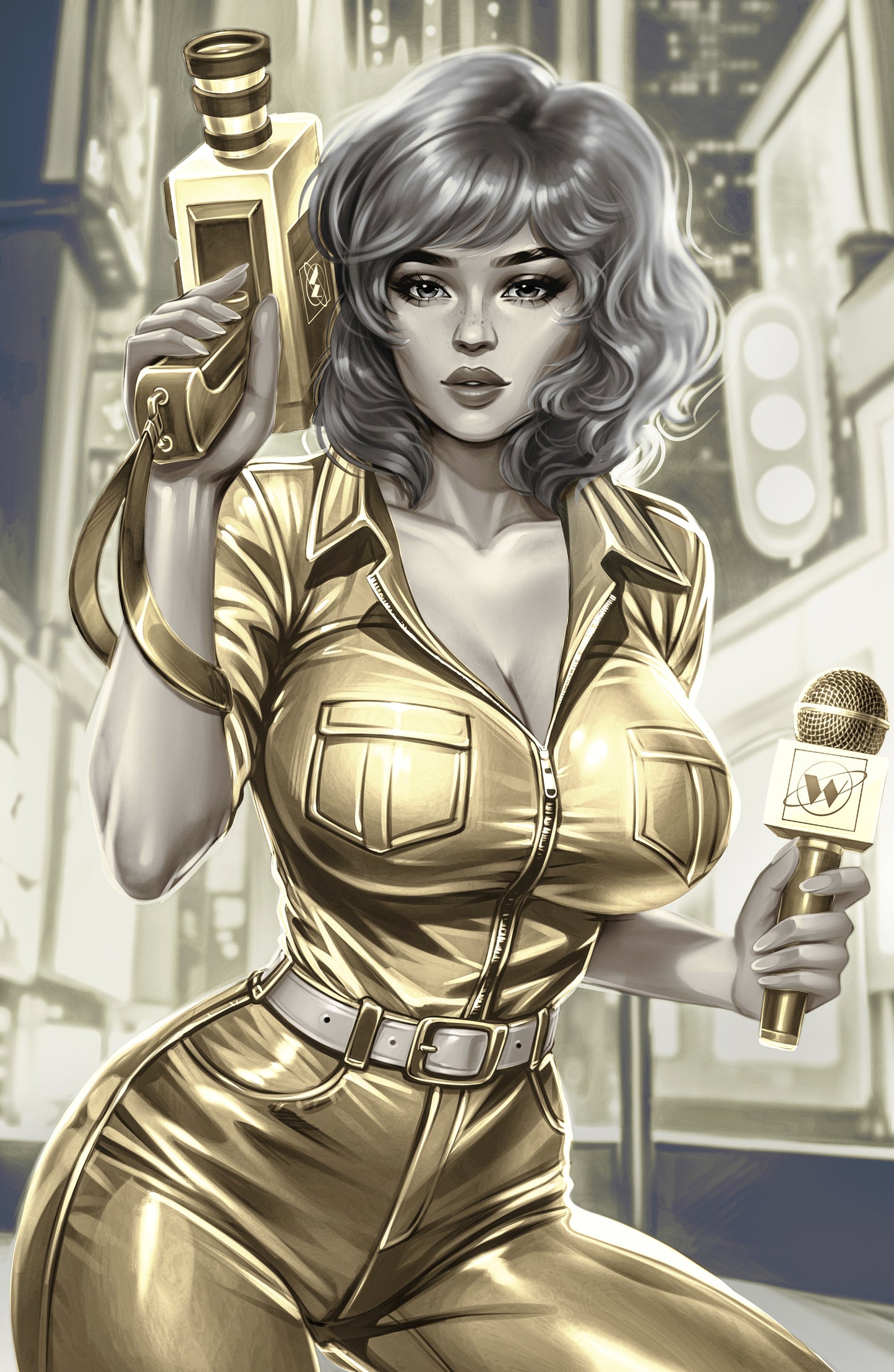 WAIFU CHRONICLES #1 - BREAKING NEWS COSPLAY by Pilnikova Art - PREORDER +(CRYSTAL CLEAR BOARD)
