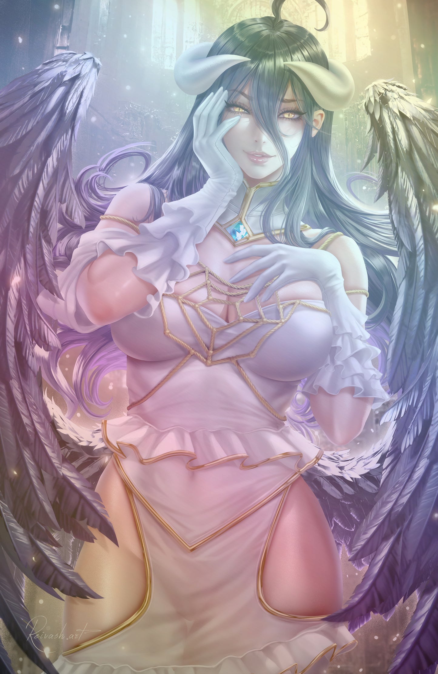 WAIFU CHRONICLES #1 - TEMPTING DEMON COSPLAY - FOIL/LEATHER - by Reivash - PREORDER