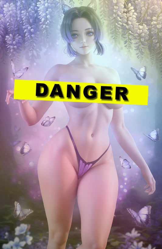 WAIFU CHRONICLES #1 - PURPLE SLAYER COSPLAY - HOLOFOIL/MAGMA FOIL/LEATHER - by Danejo