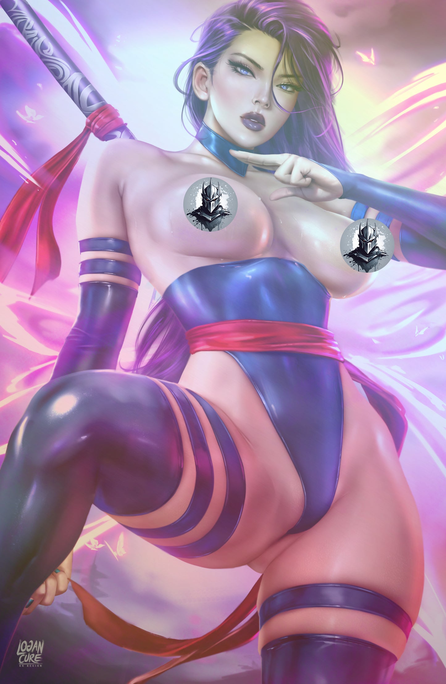 WAIFU CHRONICLES #1 - PSY BLADE COSPLAY - FOIL/LEATHER - by Logan Cure - PREORDER