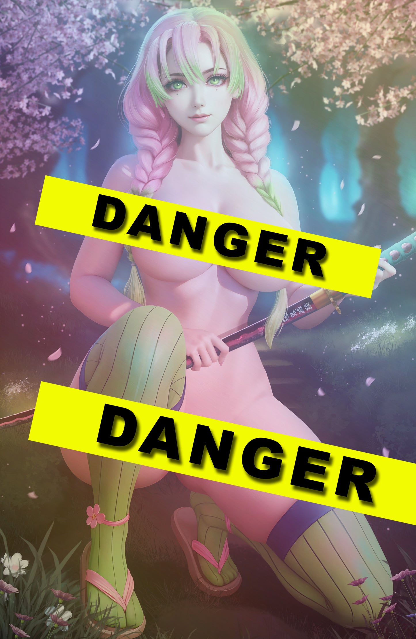 WAIFU CHRONICLES #1 - PINK SLAYER COSPLAY - HOLOFOIL/MAGMA FOIL/LEATHER - by Danejo - PREORDER +(CRYSTAL CLEAR BOARD)
