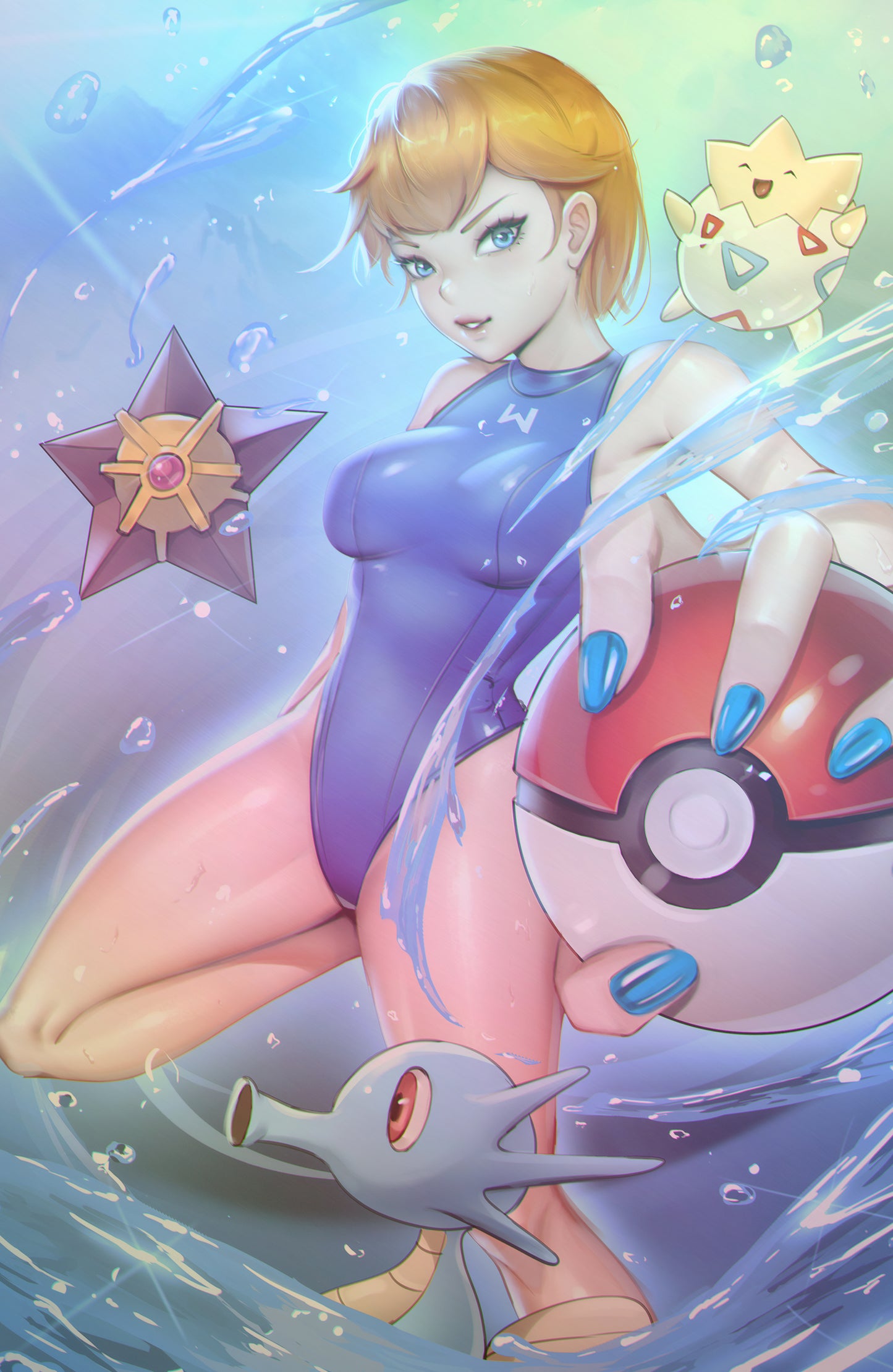 WAIFU CHRONICLES #1 - MONSTER TRAINER COSPLAY - FOIL/LEATHER - by Miss Henpai - PREORDER +(CRYSTAL CLEAR BOARD)