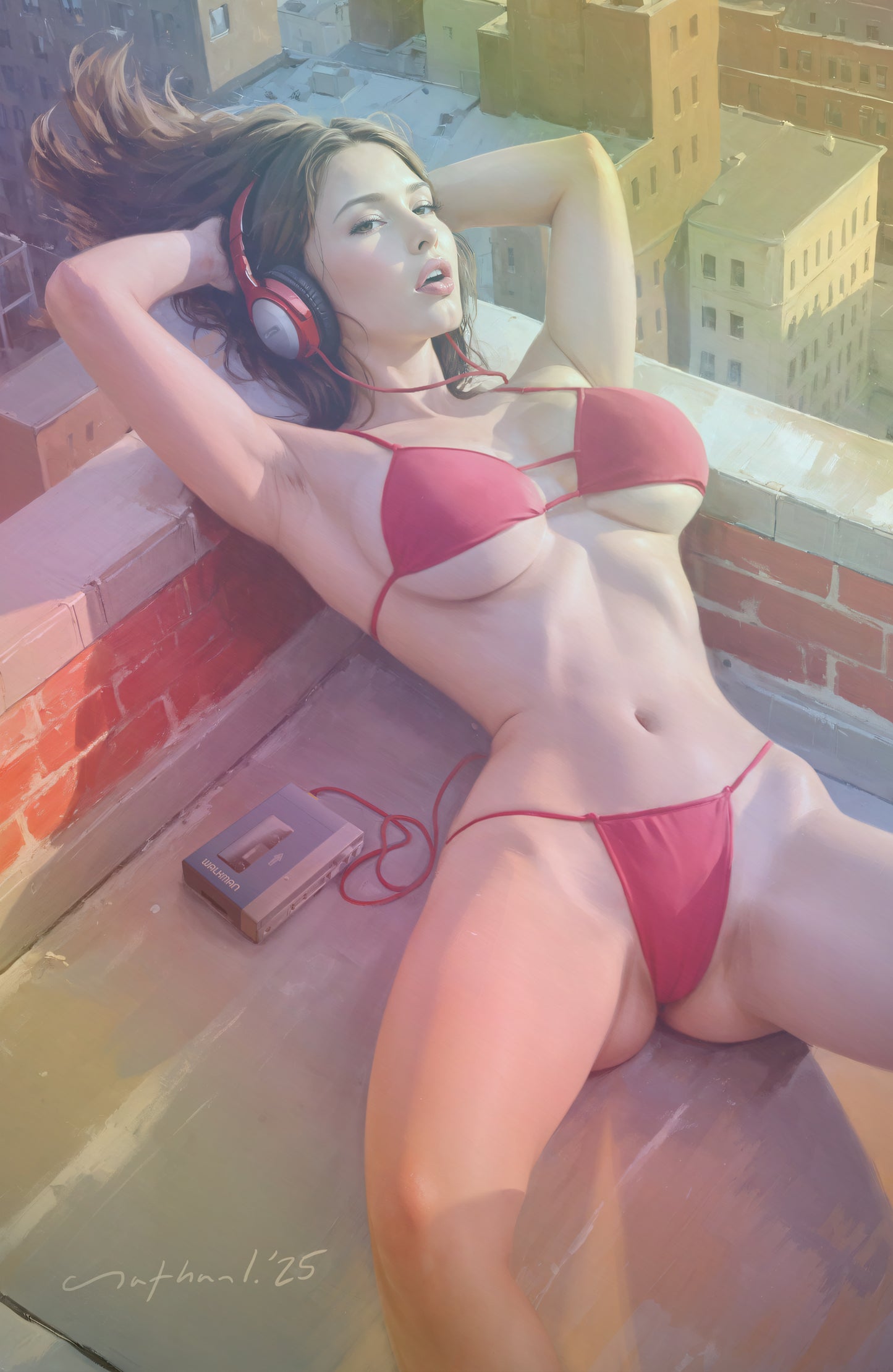 WAIFU CHRONICLES #1 - SUNNING SPIDER COSPLAY - FOIL/LEATHER - by Nathan Lorenzana